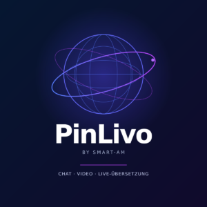 PinLivo by Smart-AM mit blau-violetter Weltkugel