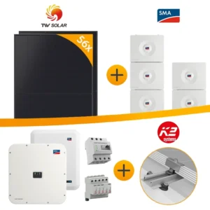 PV system product illustration — view 1