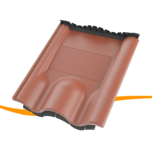 K2 Systems 4Tile metal replacement roof tile red — view 1