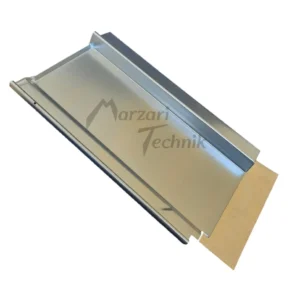 Marzari metal replacement roof plate clay galvanised MTP-T-251-VZ — view 1