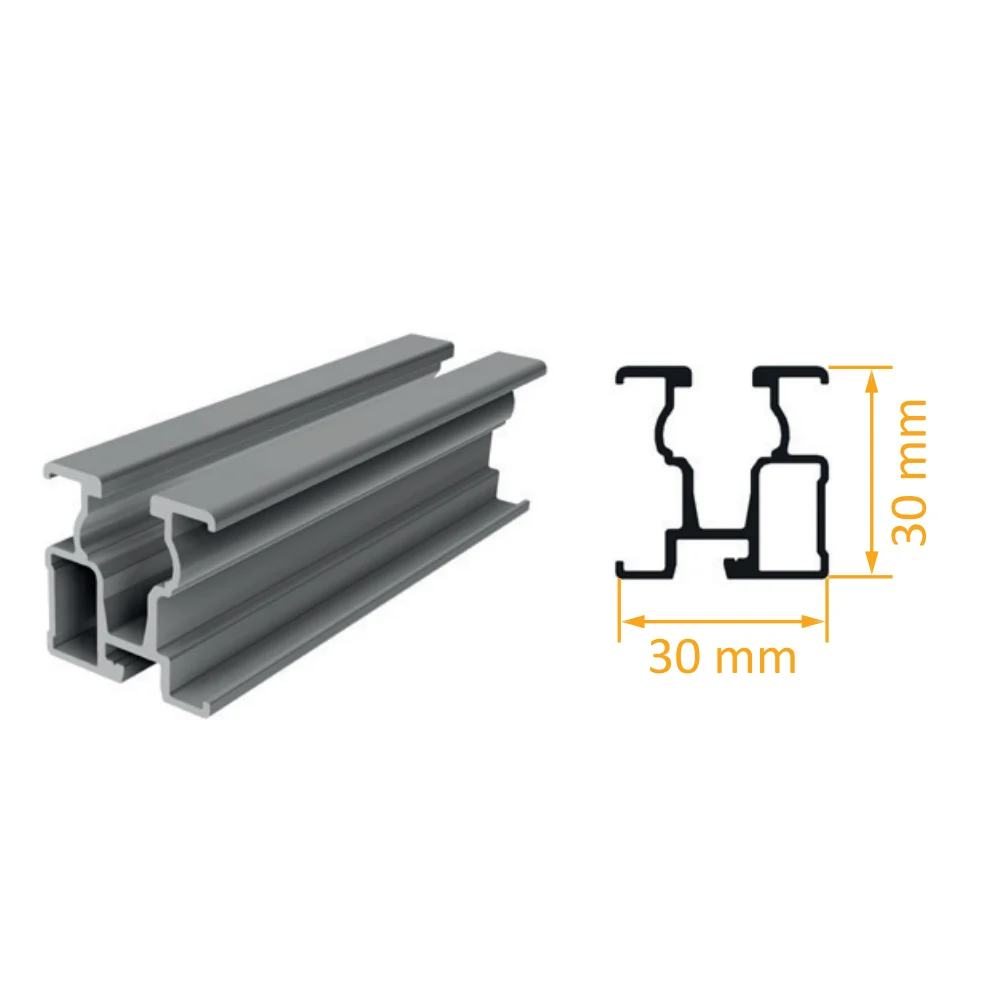 SL Rack RAIL 30 module support rail — view 2