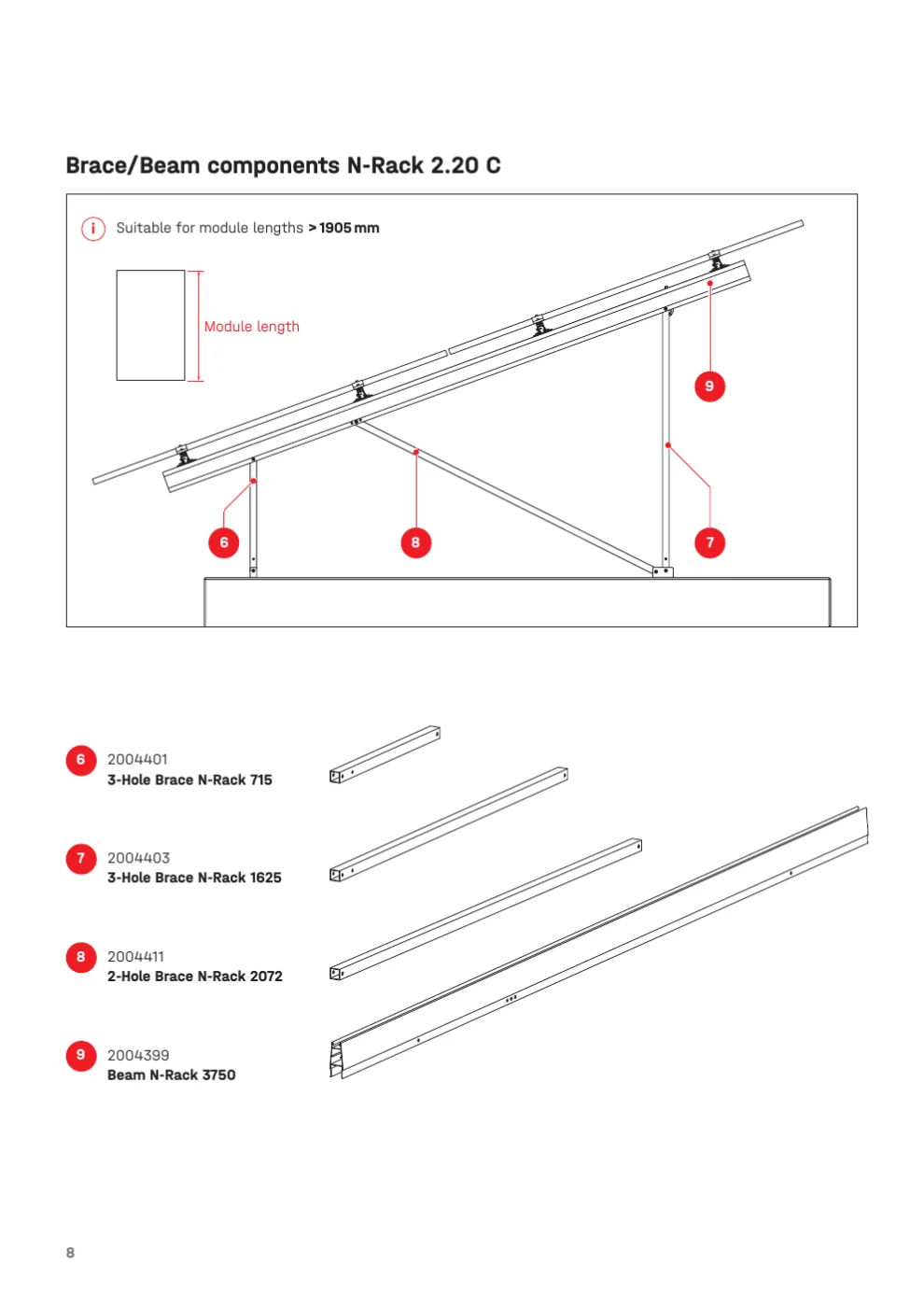 K2 Systems N-Rack 2.20 C Kit ground-mounted PV mounting system — view 2