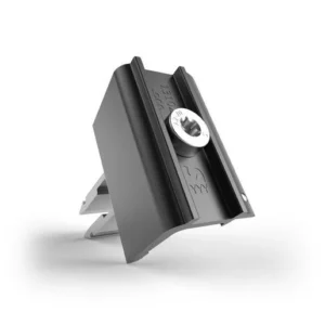 Schletter ProLine end clamp RapidPro black anodised — view 1