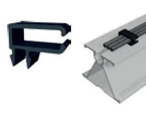 Schletter Proklip-S rectangular cable clip, channel M8 — view 1