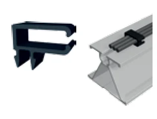 Schletter Proklip-S rectangular cable clip, channel M8 — view 1