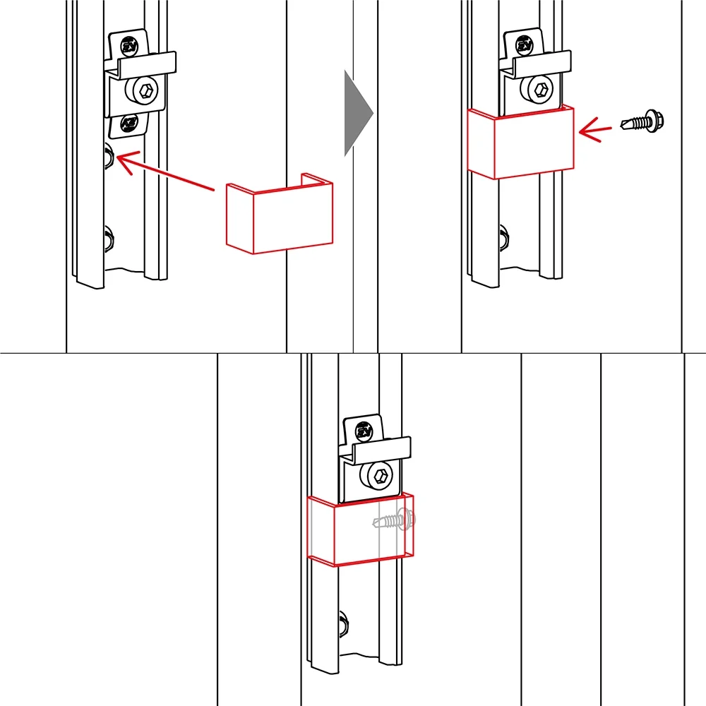 K2 Systems Rail AntiSlip Clip — skats 3