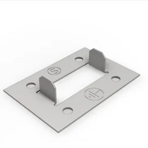 Schletter earthing plate for module clamps — view 1