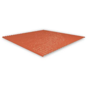K2 metal replacement roof plate red for SingleHook plain tiles — view 1