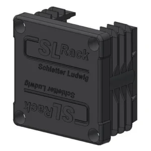 SL Rack plastic end cap RAIL 40 black — view 1