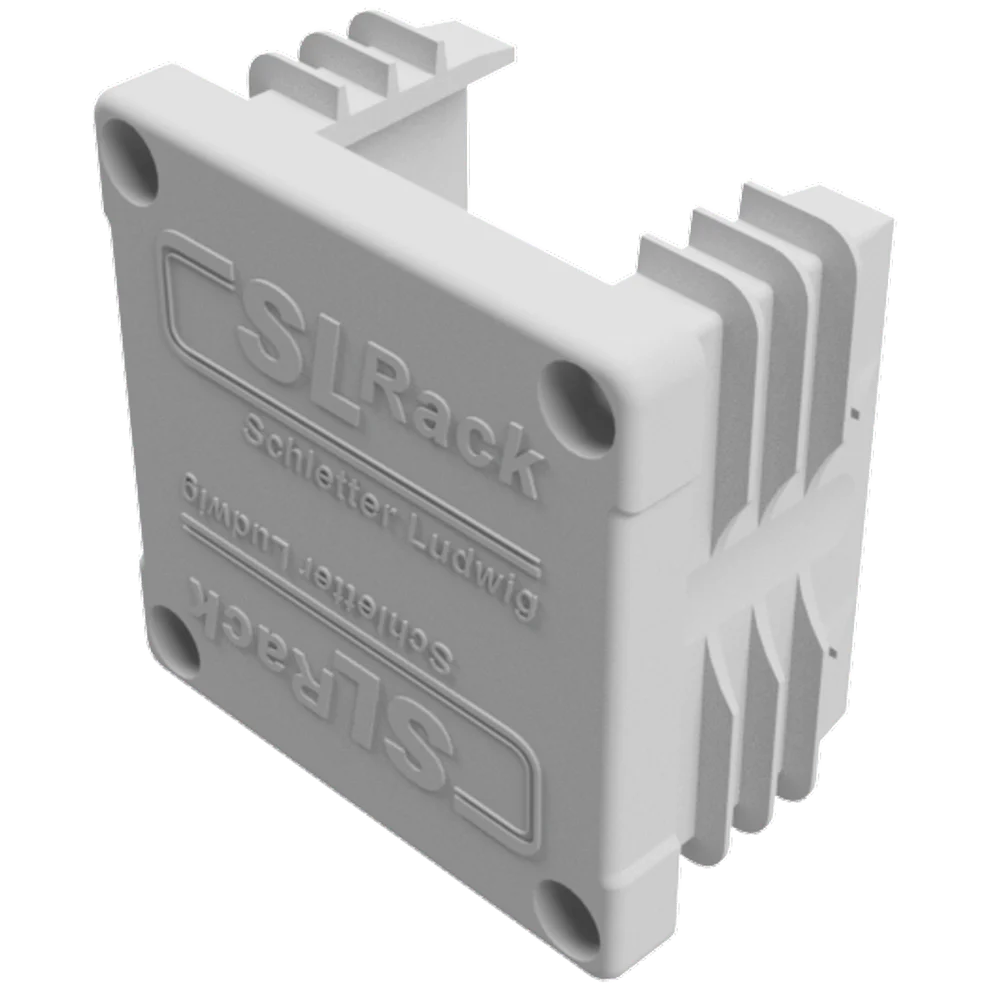 SL Rack plastmasas gala vāciņš RAIL 40 pelēks — skats 1