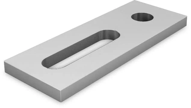 K2 Systems stainless-steel adapter plate for M10 — view 1