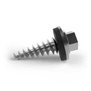 Schletter thin-sheet screw 6.0 x 25 A2 with sealing washer — view 1