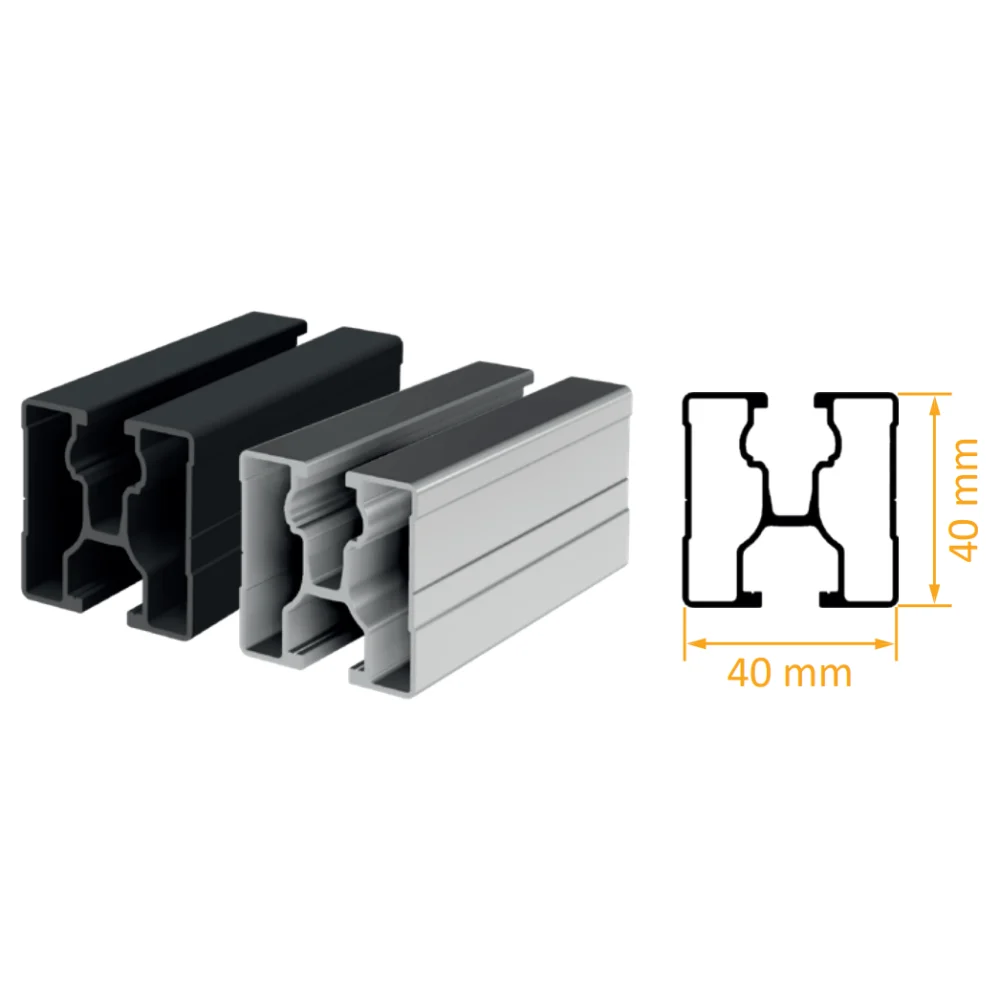 SL Rack RAIL 40 module support rail — view 2