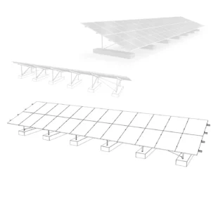 K2 Systems N-Rack 2.20 CS Kit ground-mounted PV mounting system — view 1
